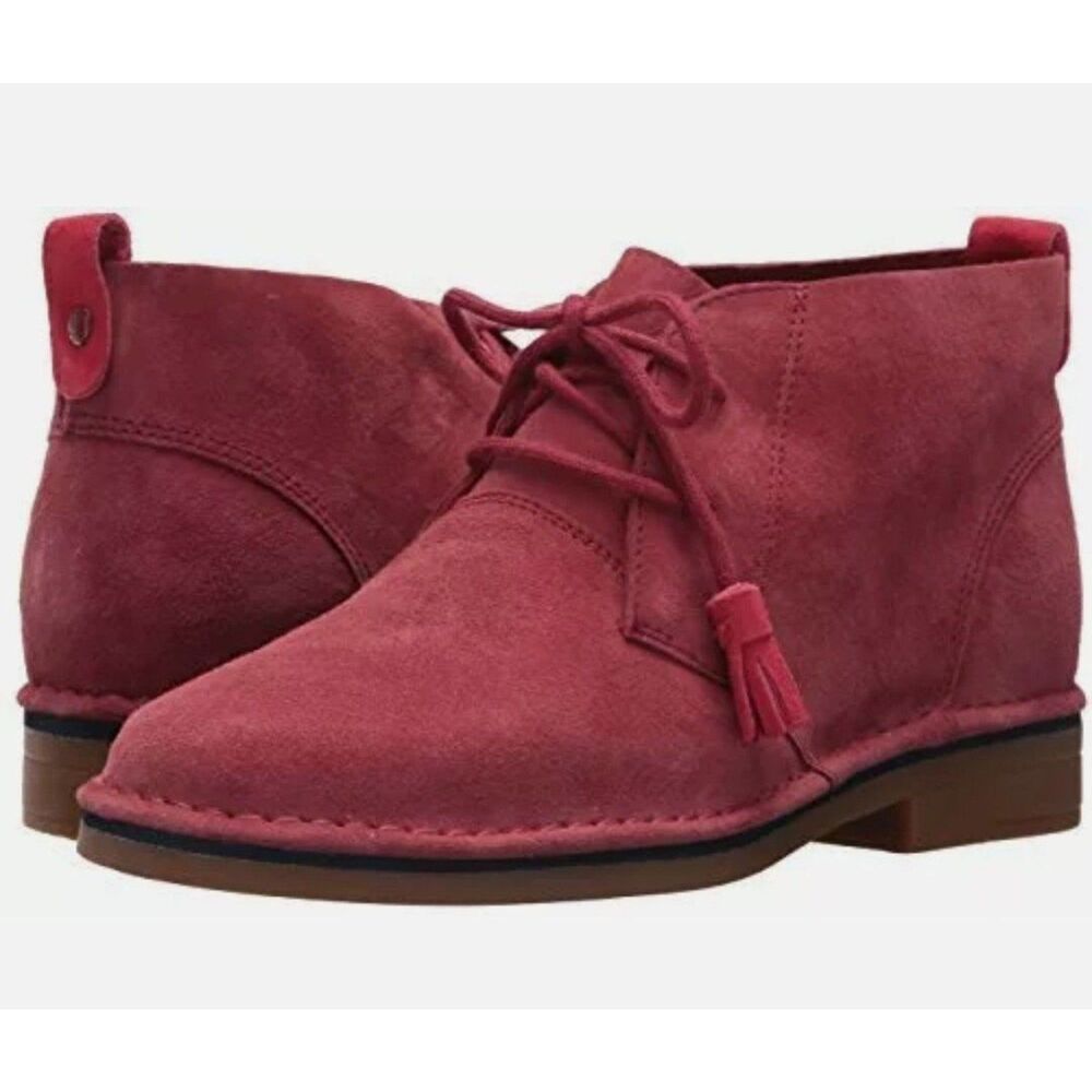 HUSH PUPPIES BROWN SUEDE LEATHER CYRA CATELYN ANKLE CHUKKA BOOTS SHOES size 9.5
